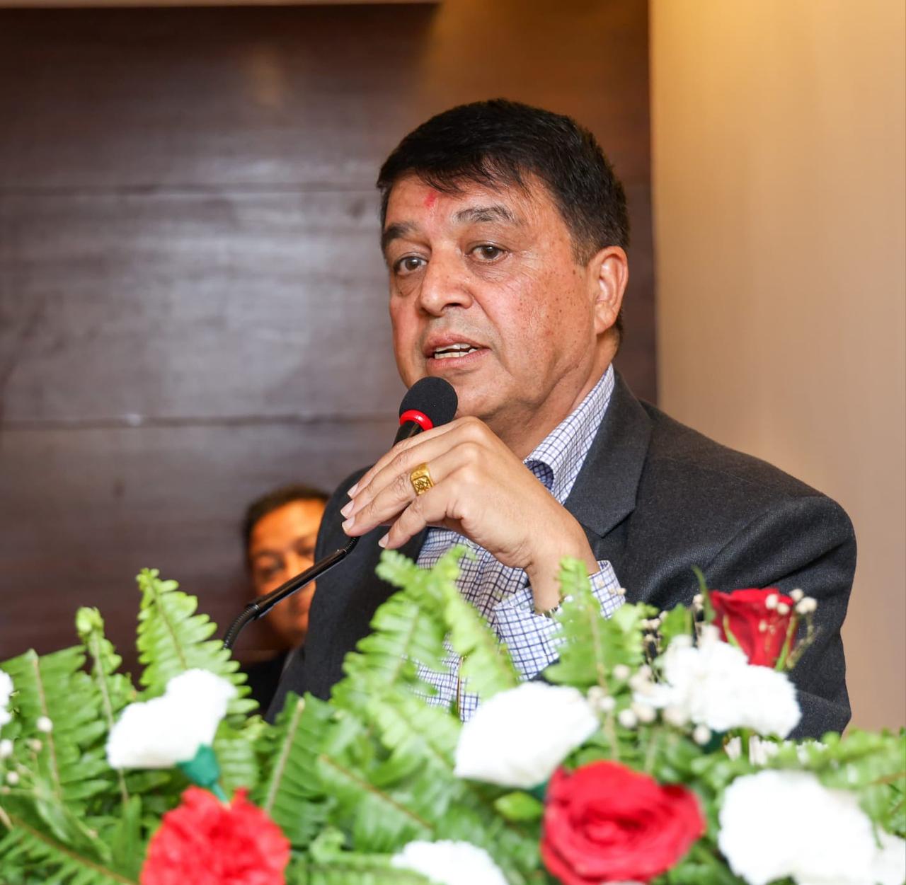 कमाइको केही प्रतिशत नेपालमा लगानी गर्नुस्, प्रतिफल दिने वातावरण हामी बनाउछौँ, अध्यक्ष ढकाल